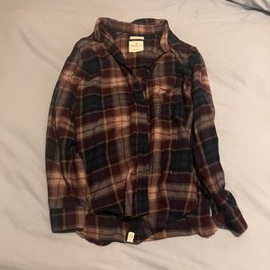American Eagle button up flannel top